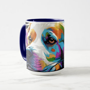 Hunde Pop Art Tasse