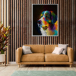 Hunde Portrait Pop Art Style Triadische Farben Leinwanddruck<br><div class="desc">Dieser Leinenprint ist eine spielerische und farbenfrohe Darstellung eines Hundes im Stil der Pop-Kunst. Der Hund besteht aus einfachen Formen und kühnen,  triadischen Farbtönen,  die ein abwechslungsreiches und auffälliges Kunstwerk schaffen. Ideal für jeden Hundefreund,  der will,  seiner Wohngestaltung eine Touch Launen hinzuzufügen.</div>