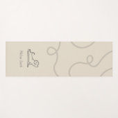 Hunde-Pose nach oben Minimalistisch Welpenneuse Cu Yogamatte (Vorderseite (Horizontal))