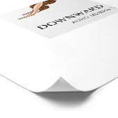 Hunde-Pose-Yoga-Fitness Poster (Ecke)