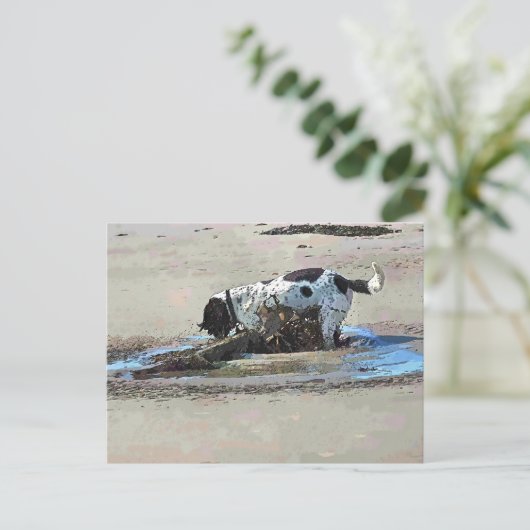 HUNDE POSTKARTE (Stehend Vorderseite)