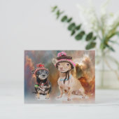 Hunde Postkarte (Stehend Vorderseite)