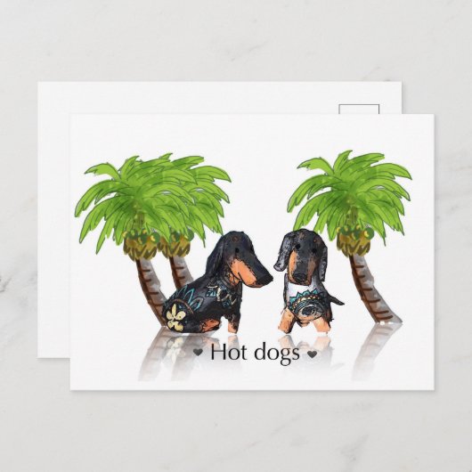 Hunde Postkarte (Vorne/Hinten)