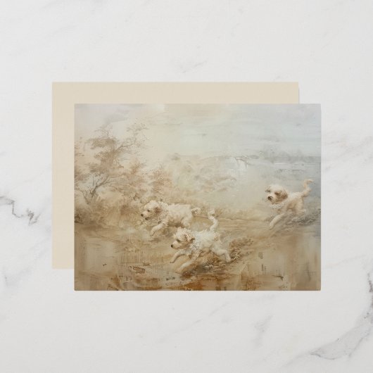 Hunde - Postkarten aufdecken (Vorderseite/Rückseite)