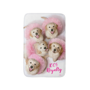 Hunde Prinzessin in Tiaras Badematte