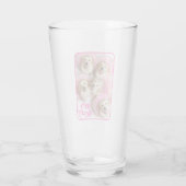 Hunde Prinzessin in Tiaras Glas (Rückseite)