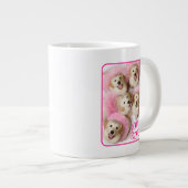 Hunde Prinzessin in Tiaras Jumbo-Tasse (Vorderseite Rechts)