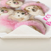 Hunde Prinzessin in Tiaras Sherpadecke (3/4)