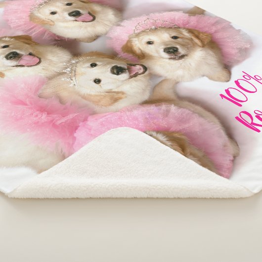 Hunde Prinzessin in Tiaras Sherpadecke (3/4)