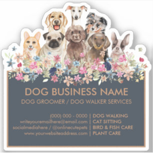 Hunde Pug Windhund Corgi Aussie Frenchie Pudel Aufkleber