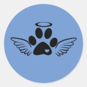 Hunde-Rainbow-Brücke Runder Aufkleber (Vorderseite)