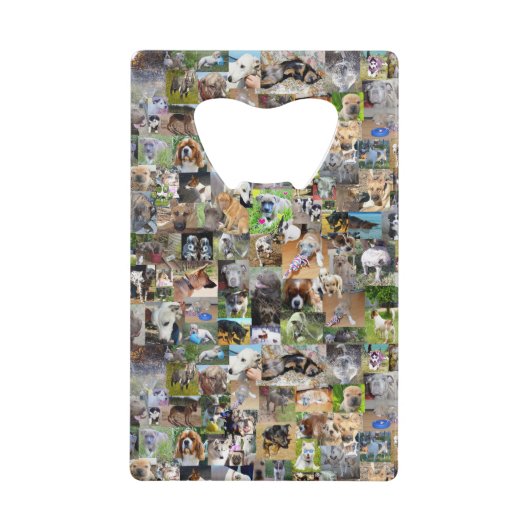 Hunde-Rassen-FotoCollage, Geldbeutel Flaschenöffner (Vorderseite)