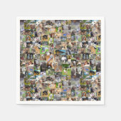 Hunde-Rassen-FotoCollage, Serviette (Vorderseite)