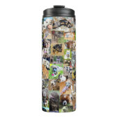 Hunde-Rassen-FotoCollage, Thermosbecher (Vorderseite)