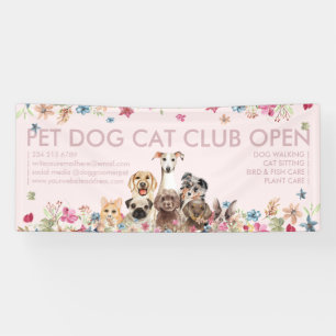 Hunde Rassen Niedliche Welpen Open Party Banner