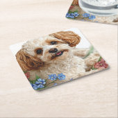 Hunde Rechteckiger Pappuntersetzer (angewinkelt)