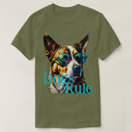 Hunde Regel Hunde tragen Sonnenbrille T-Shirt