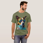 Hunde Regel Hunde tragen Sonnenbrille T-Shirt (Vorne ganz)