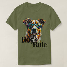 Hunde Regel Hunde tragen Sonnenbrille T-Shirt