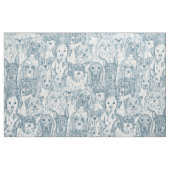Hunde reichlich Bluestone Stoff (Fat Quarter (45,7 x 55,9 cm))