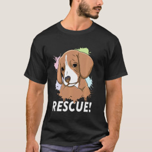 Hunde-Rescue Adoptier Pager Hundelager Adoptier Ni T-Shirt