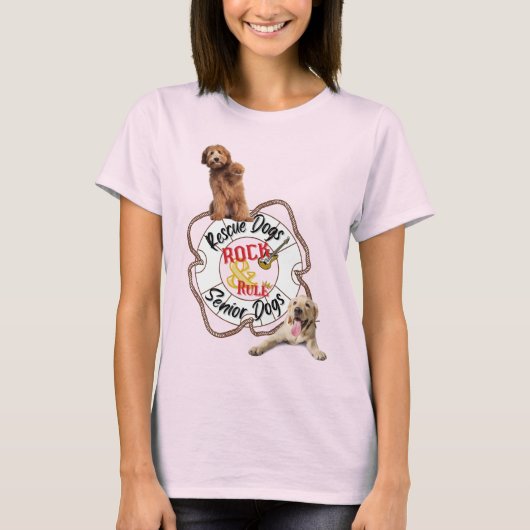 Hunde retten Rock & Senior Hunde Regel T - Shirt (Vorderseite)