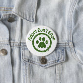 Hunde retten - Schaltfläche "Don't Shop" Adoptiert Button (Beispiel)