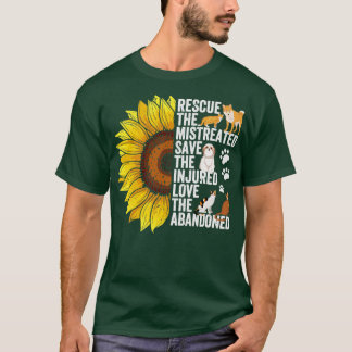 Hunde retten Sonnenblumen retten die Fehlfunktion T-Shirt