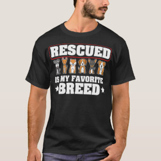 Hunde Rettung Shirt gerettet ist meine Lieblingszu