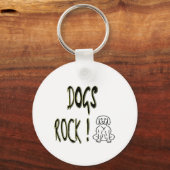 Hunde Rock! Schlüsselanhänger (Vorderseite)