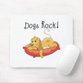 Hunde Rock Tshirts und Geschenke Mousepad (Mit Mouse)