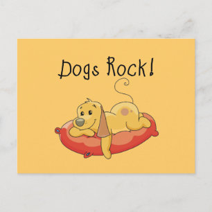 Hunde Rock Tshirts und Geschenke Postkarte
