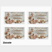 Hunde Rose Personalisiert Ex Libris Stickers (Blatt)