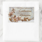 Hunde Rose Personalisiert Ex Libris Stickers (Tasche)