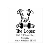 Hunde, Rücksendeadresse, Gummistempel (Prägung)