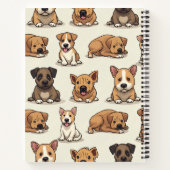 Hunde ruhen notizblock (Rückseite)