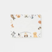 Hunde rund um die Grenzen Postnotizen Post-it Klebezettel (Vorderseite)