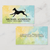 Hunde-Running-Logo | Tierpflege Visitenkarte (Vorne/Hinten)