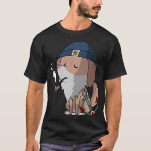 Hunde Sailor und Rauchen Aquarellmor cool T-Shirt