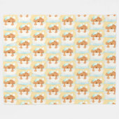 Hunde Salon Fleecedecke (Vorderseite (Horizontal))