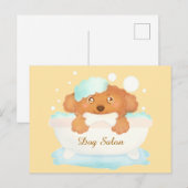 Hunde Salon Postkarte (Vorne/Hinten)