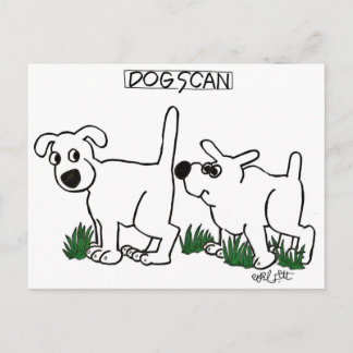 Hunde scannen! postkarte