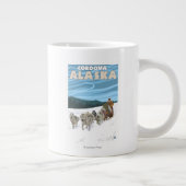 Hunde-Schildkröte - Cordova, Alaska Jumbo-Tasse (Rechts)