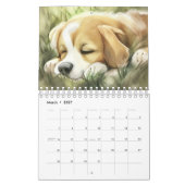 Hunde, schlafende Hunde Kalender (Mär 2027)