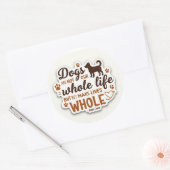 Hunde schließen uns ab - Sticker für Inspiration (Umschlag)
