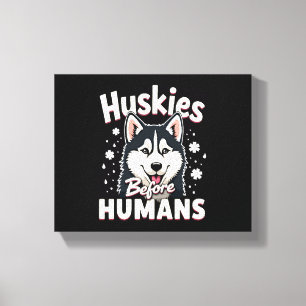 Hunde-Schlittenfahren Mushing-Abenteuer Husky-Team Leinwanddruck
