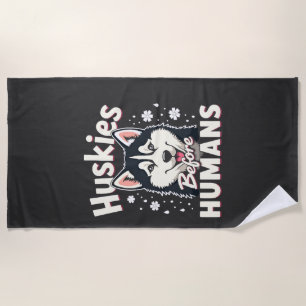 Hunde-Schlittenfahren Mushing-Abenteuer Husky-Team Strandtuch