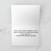 HUNDE SCHNEE DASCHEN, FÜR CHRISTMAS FEIERTAGSKARTE (Innenseite)