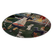 Hunde Schneidebrett (Ecke)