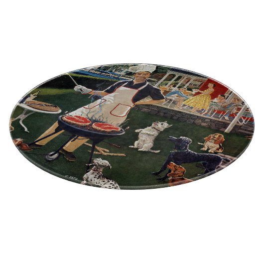 Hunde Schneidebrett (Ecke)